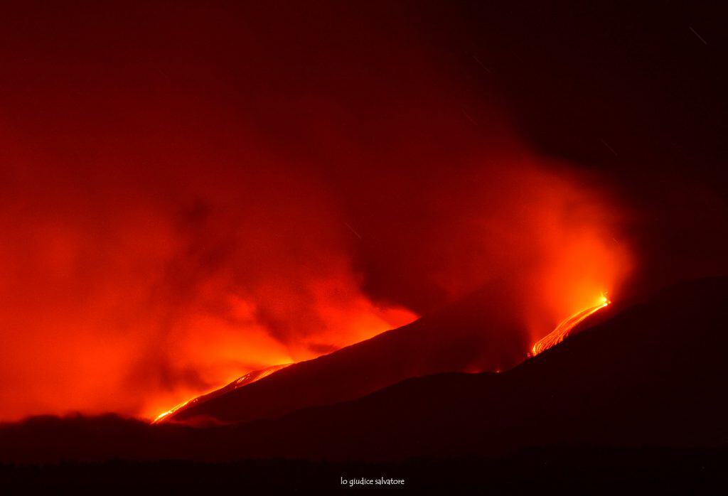 Etna vulkaan opnieuw uitgebarsten - Etna Sicilië